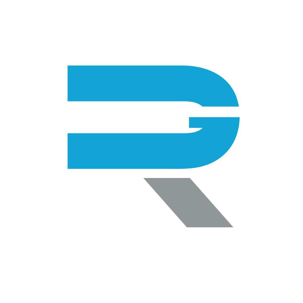 RG or GR monogram. letter based logo vector