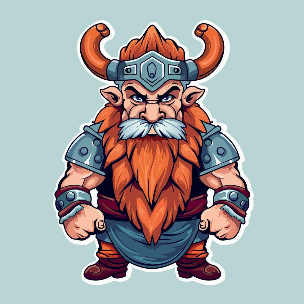 Angry Vikings Mascot Illustration vector