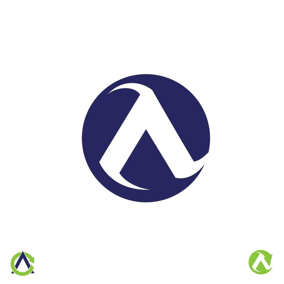 CA letter based monogram concept logo symbol vector