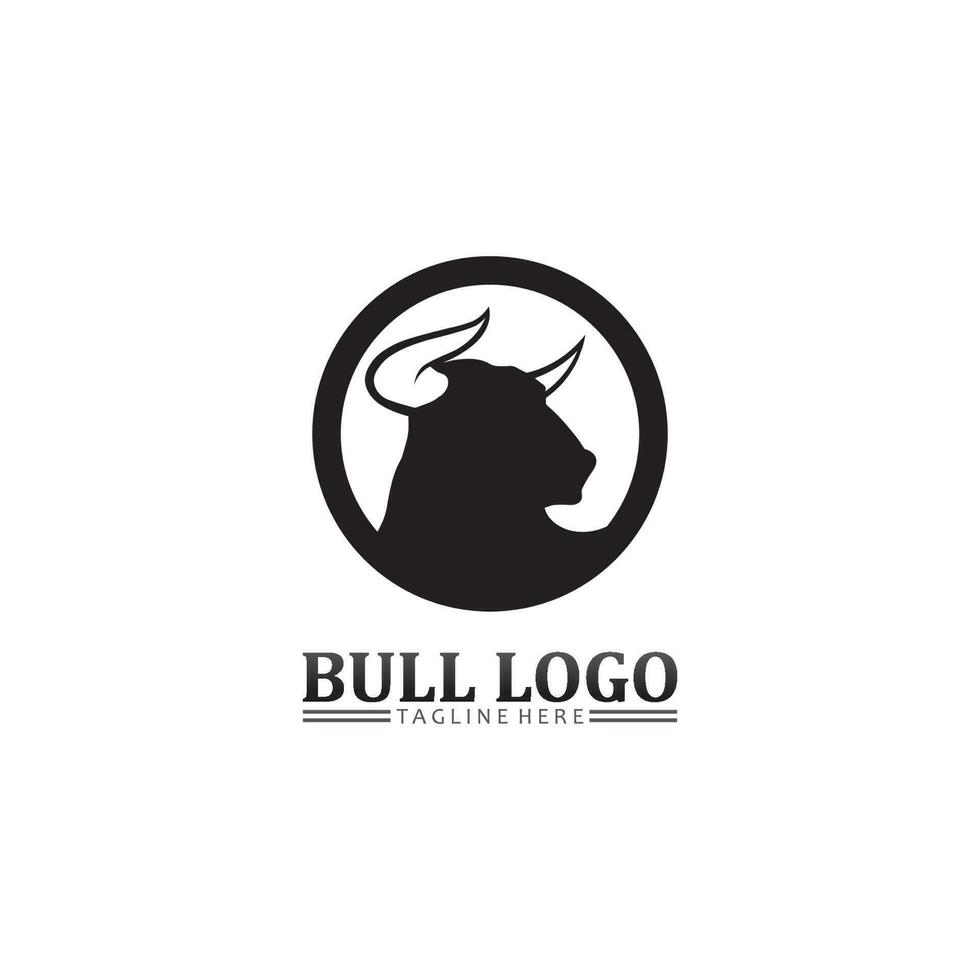 cabeza de búfalo de toro, vaca, vector de diseño de logotipo de mascota animal para búfalo de cuerno deportivo, animal, mamíferos, logotipo de cabeza, salvaje, matador