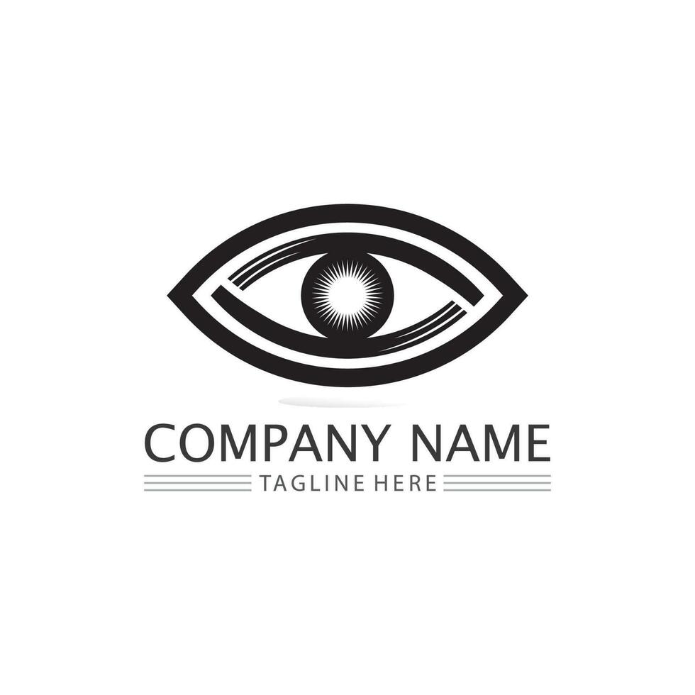 eye icon and vision design logo isolated sign symbol vector Intuition and spirituality