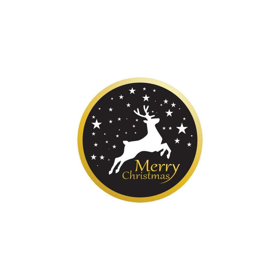 merry christmas vector icon logo and design snow logo graphic