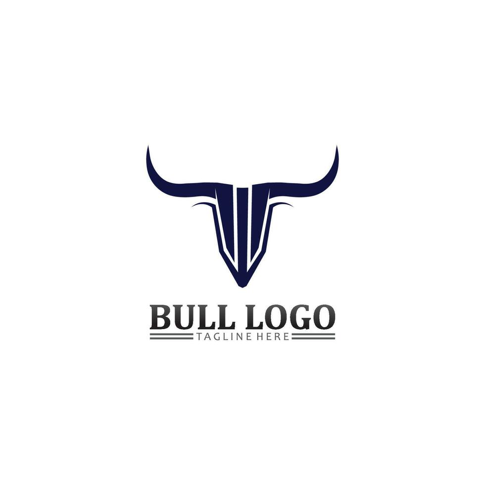 Bull buffalo head, cow, animal  mascot logo design vector for sport horn buffalo, animal, mammals, head logo, wild, matador