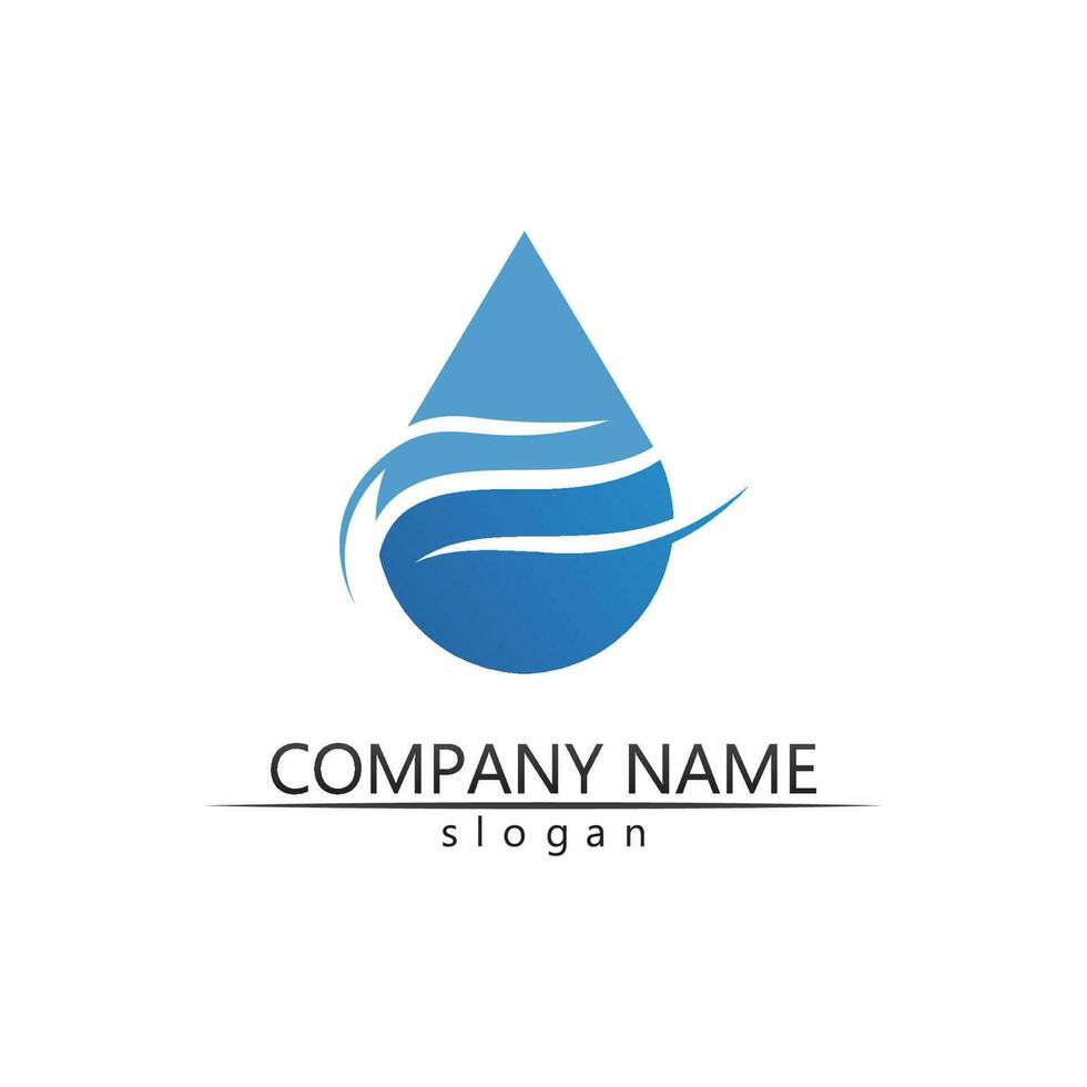 Water drop Logo Template vector