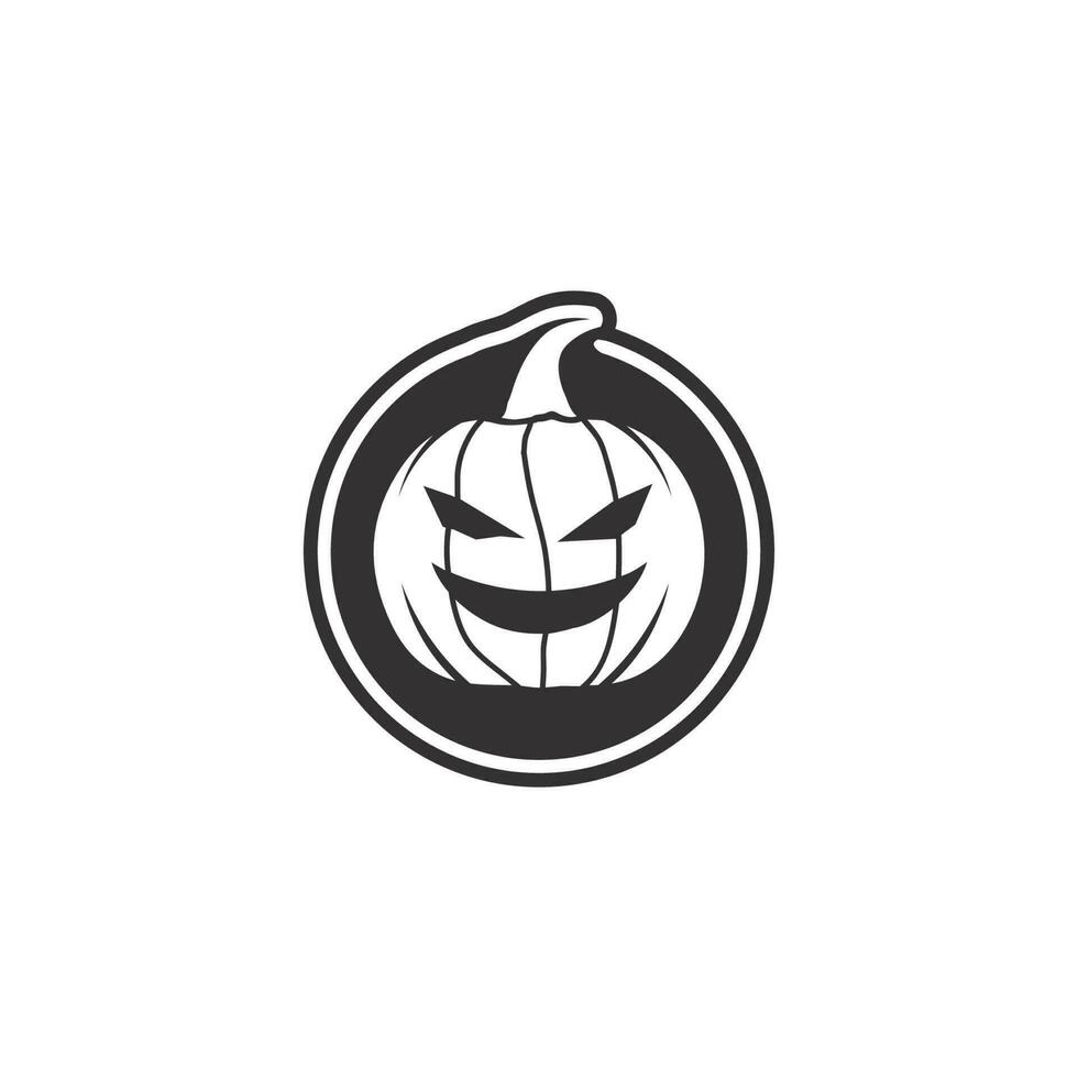 Vector icon for Helloween greeting card and poster party sign Concept illustration with Sign and symbol