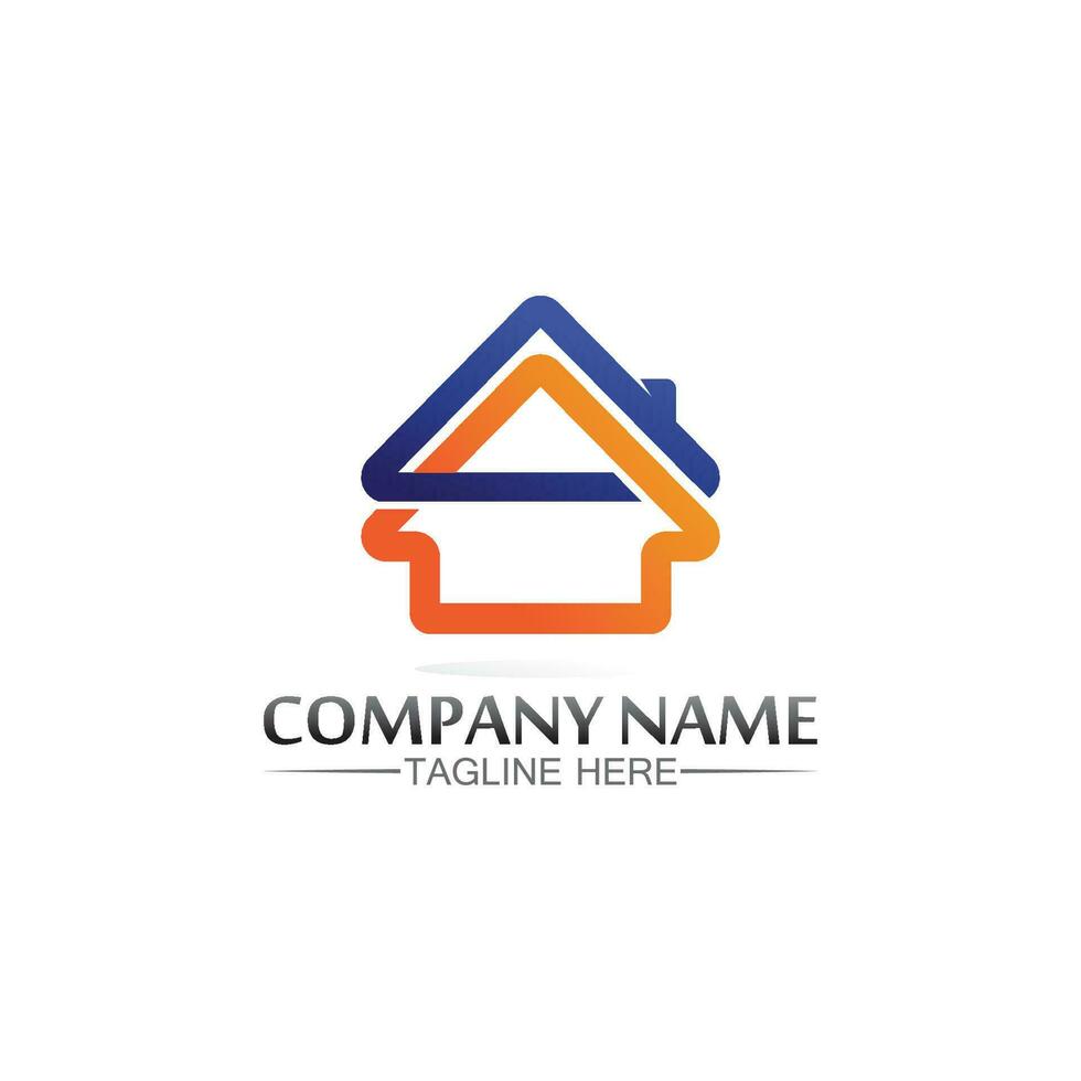 Building home logo, house logo, architecture, icon, residence and city, town, design and window, estate, business logo, vector home