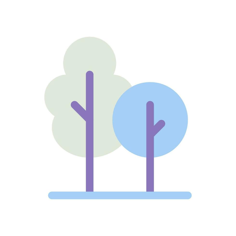 Recreational area and park flat color ui icon. Public space. GPS navigation. Search for place on map. Simple filled element for mobile app. Colorful solid pictogram. Vector isolated RGB illustration