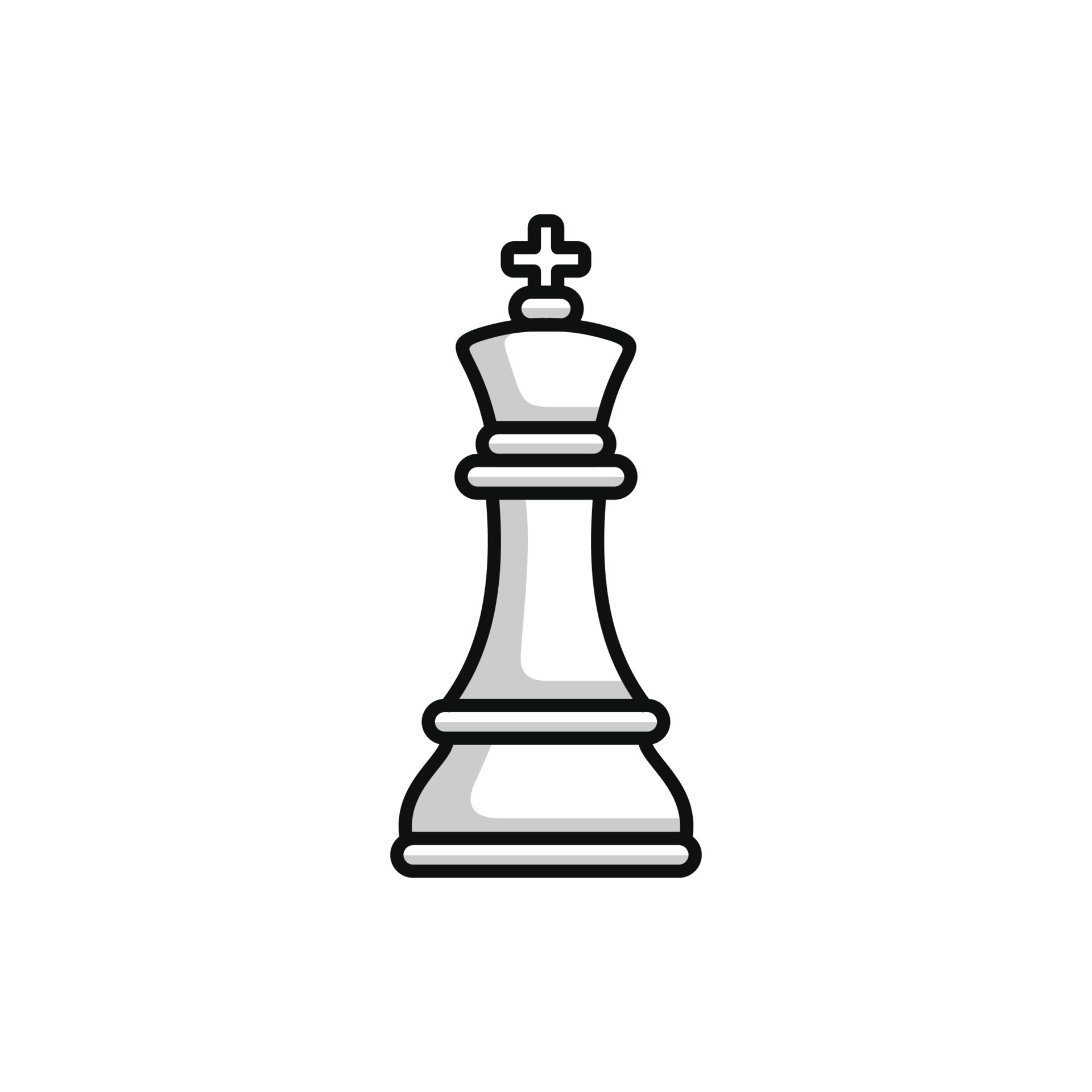 Checkmate on a white background chess black king Vector Image