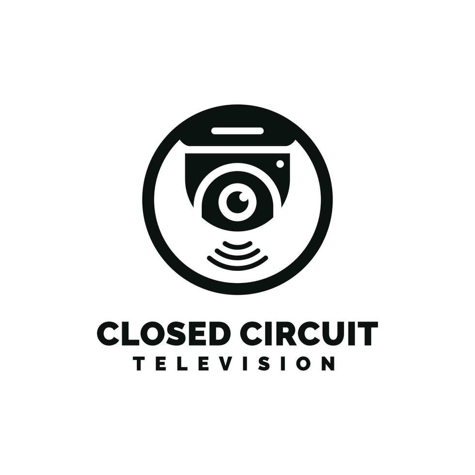 cctv logo diseño vector ilustración