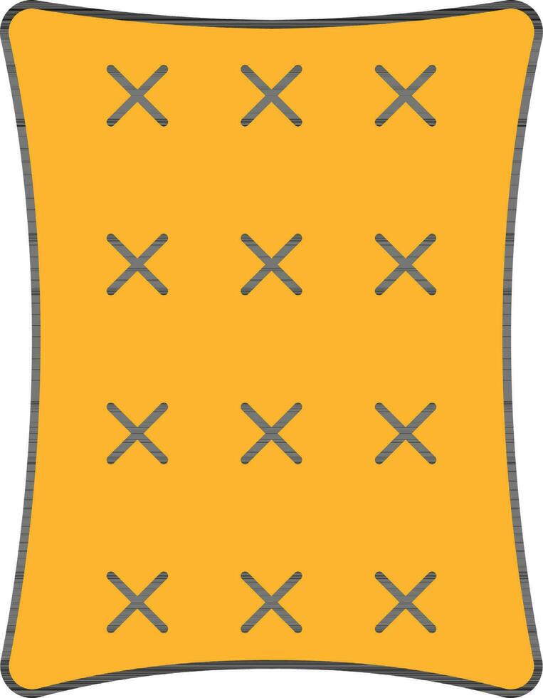 Biscuit Icon In Yellow Color. vector