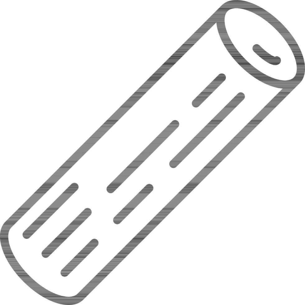 Thin Line Art Wood Icon in Flat Style. vector