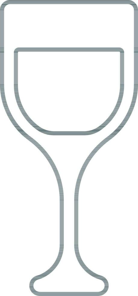 Drink Glass Icon In Thin Line. vector