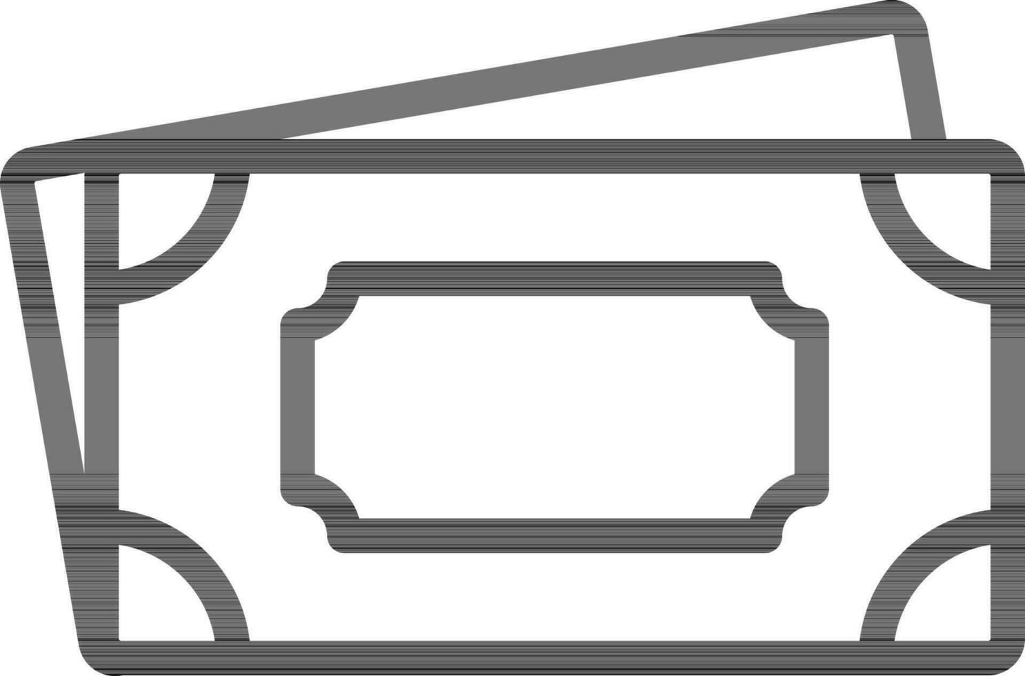Vector Illustration of Banknote Icon In Flat Style.