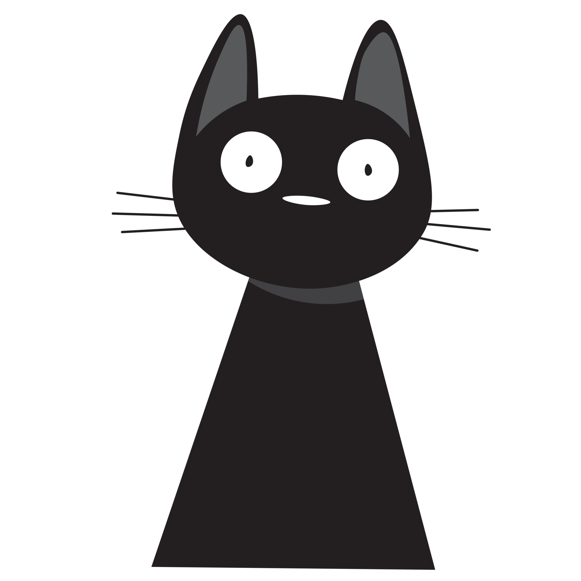 Cute cat cartoon character, Doodle cartoon style. 24323865 PNG