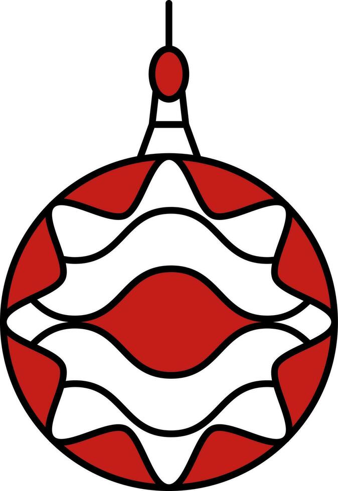 Christmas, ball, decoration, new year icon vector