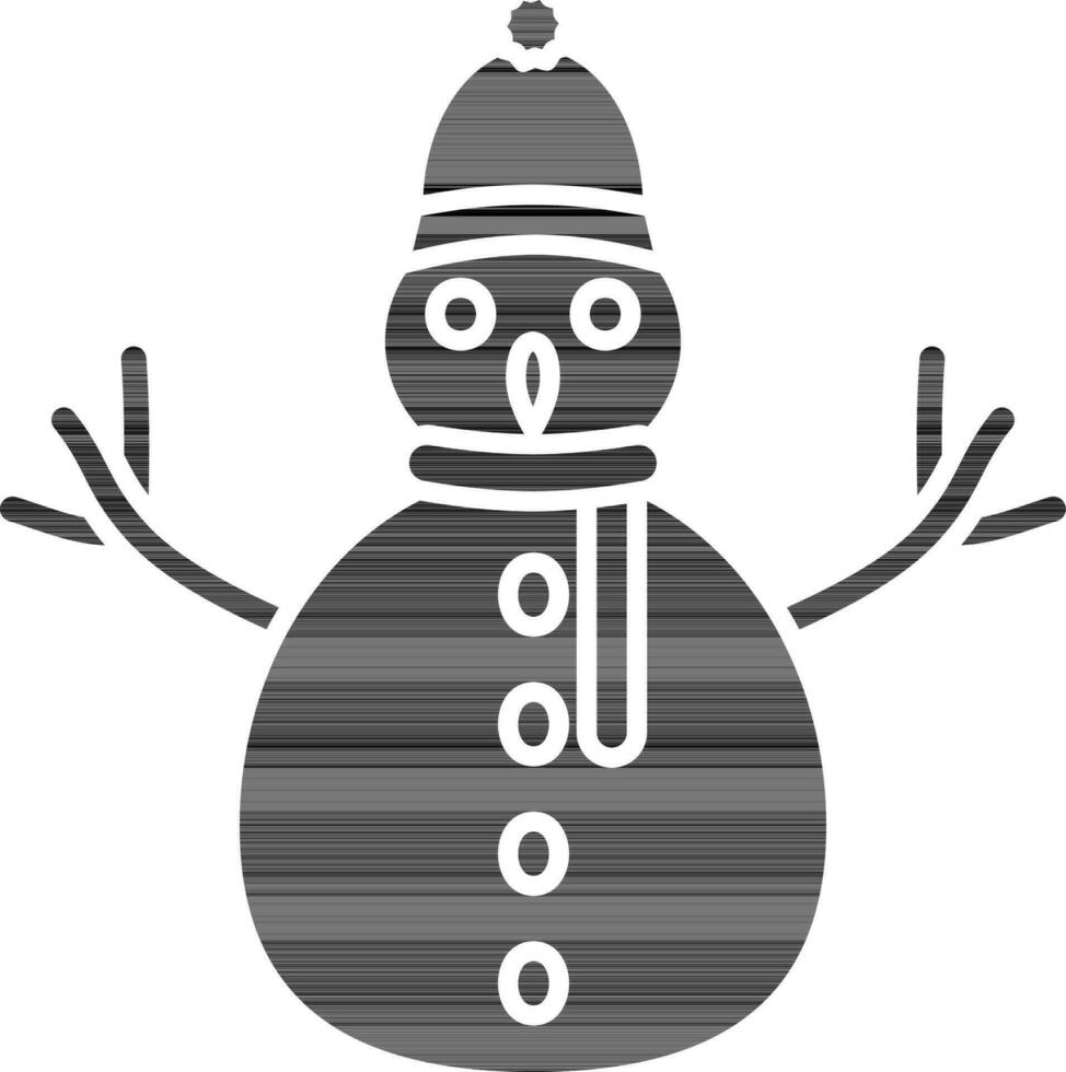 Christmas, new year, snowman, winter icon vector