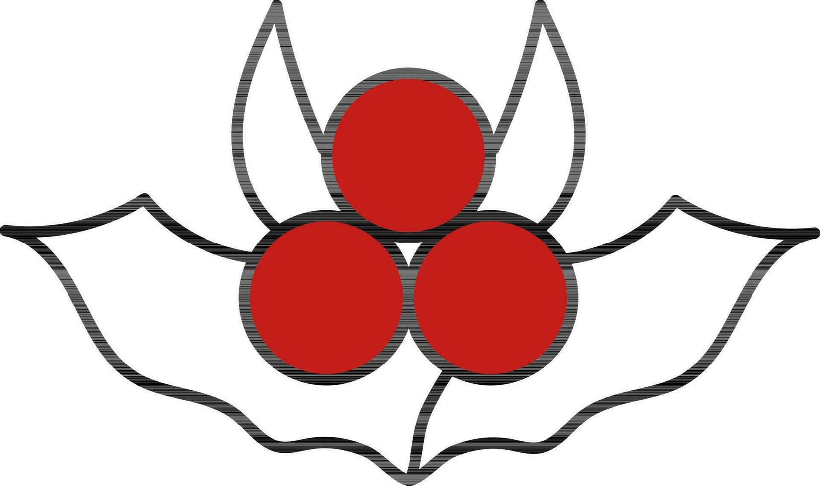 Christmas, holly, xmas icon vector