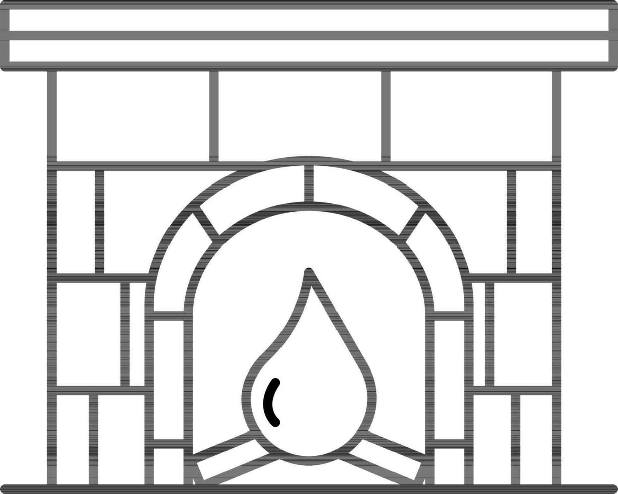 Christmas, brick, fireplace, xmas icon vector