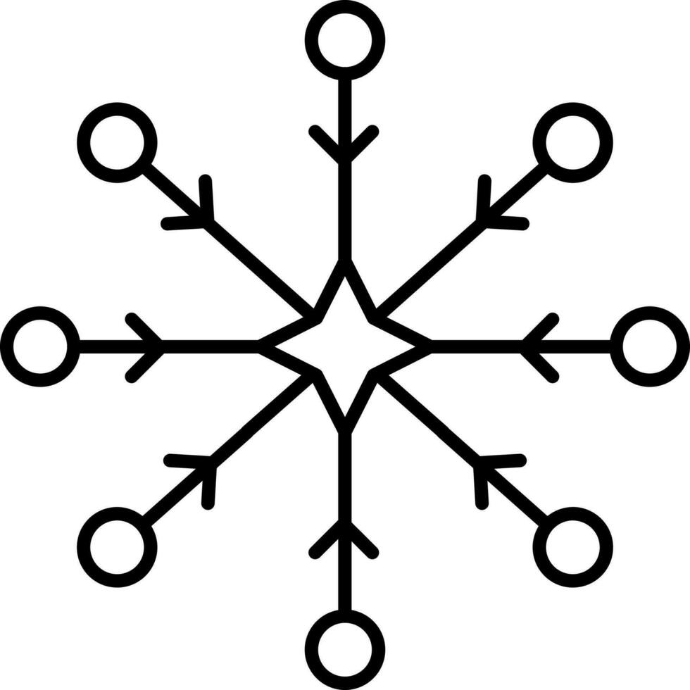 Snow, snowflake, winter icon vector
