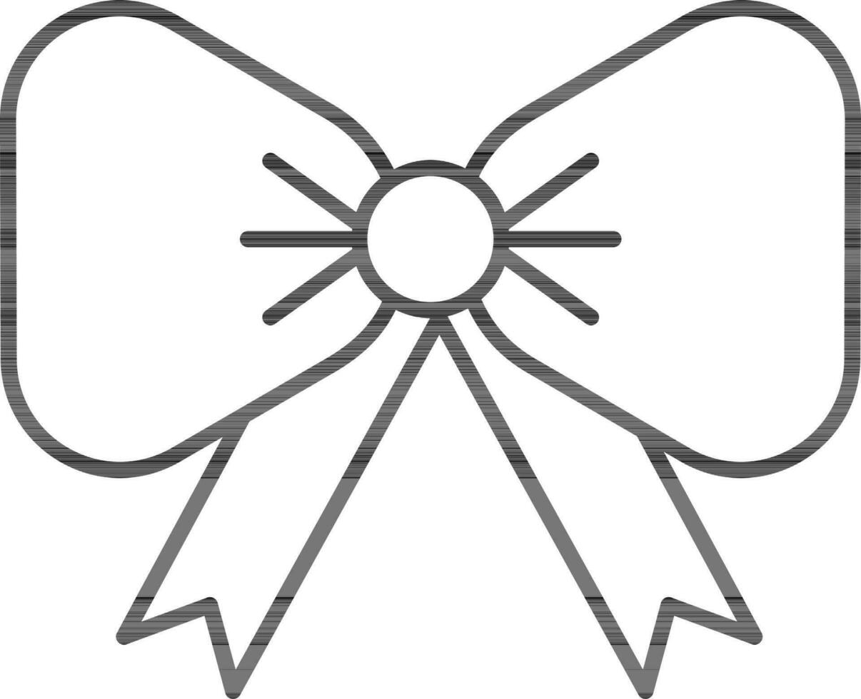 Christmas, lace, tie icon vector