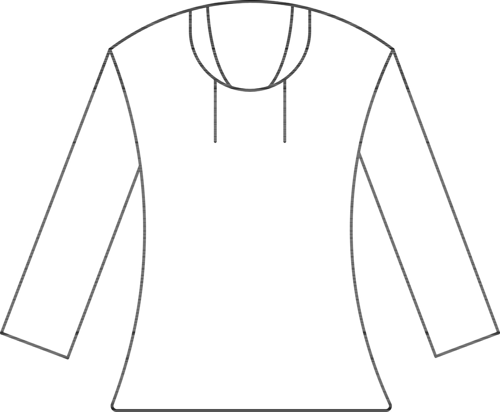 Line Art Illustration of Hoodie Icon. 24324120 Vector Art at Vecteezy