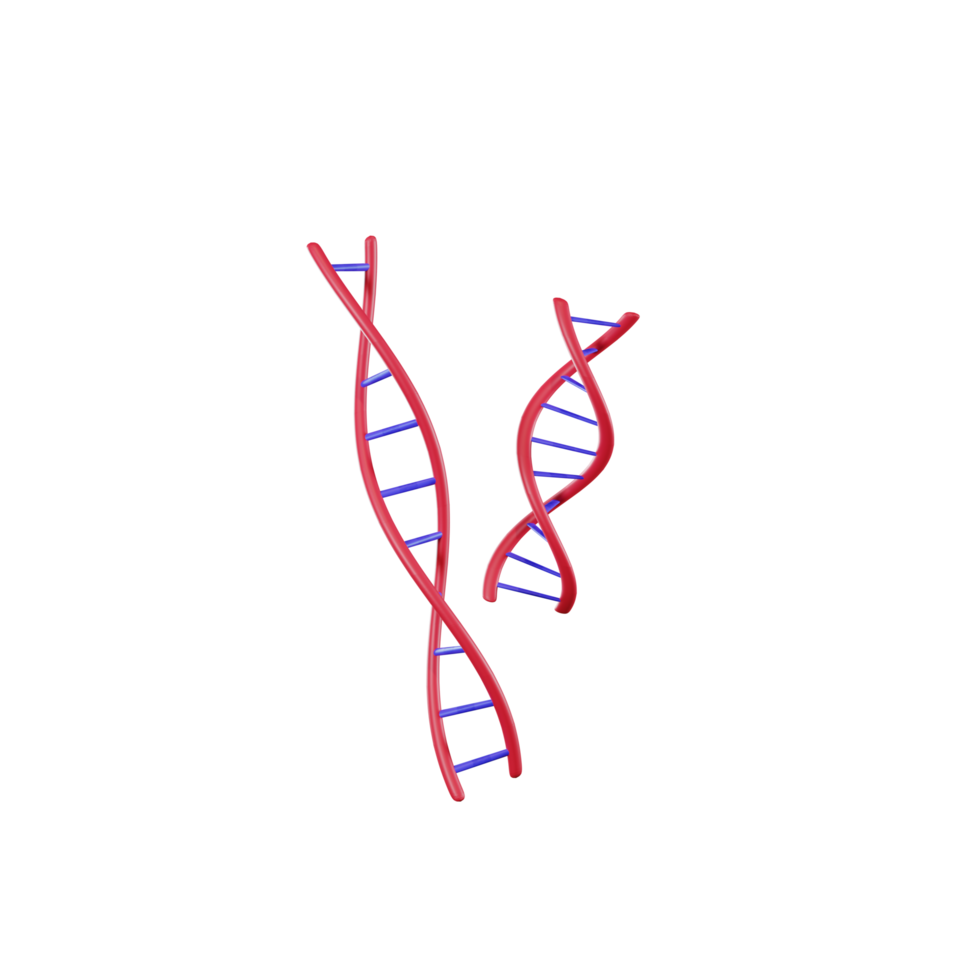 DNA biometric structure 3d illustration png