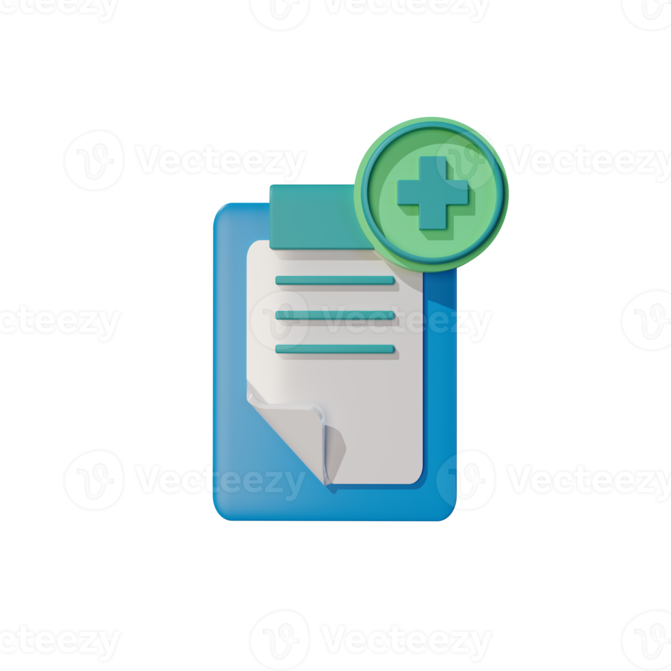 3d illustration medicine recipe render png
