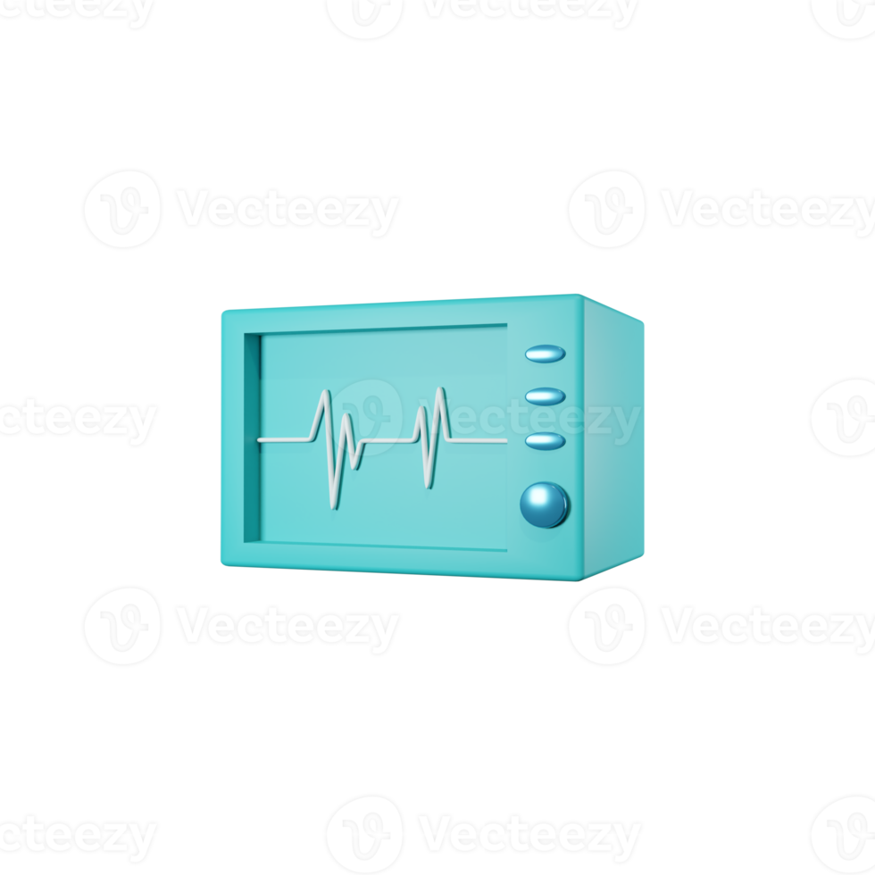 oxímetro médico dispositivo 3d icono hacer png