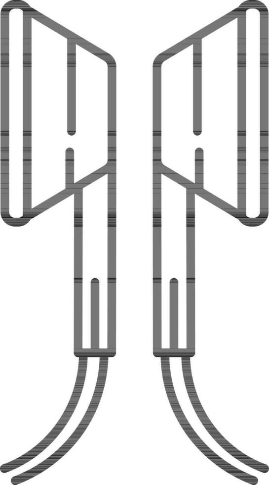 aislado auricular icono en carrera estilo. vector