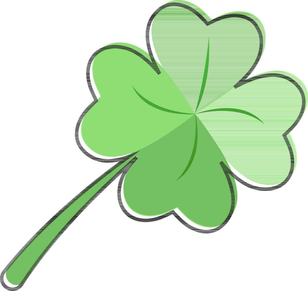 Clover Leaf Element On White Background. 24324890 Vector Art at Vecteezy