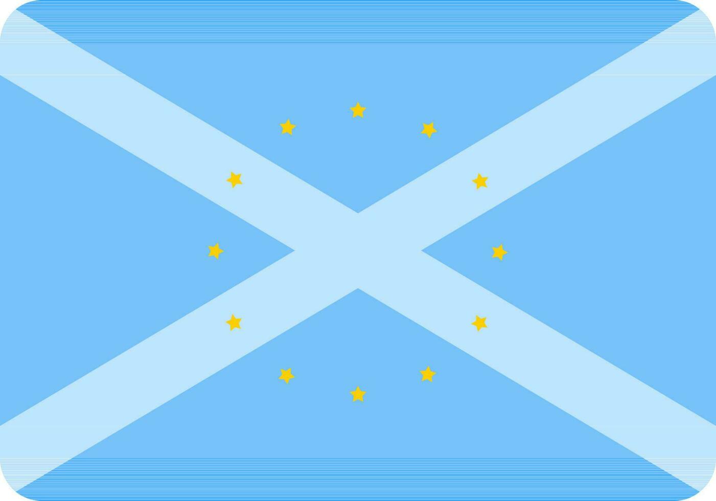 EU Scotland Flag Icon in Flat Style. vector