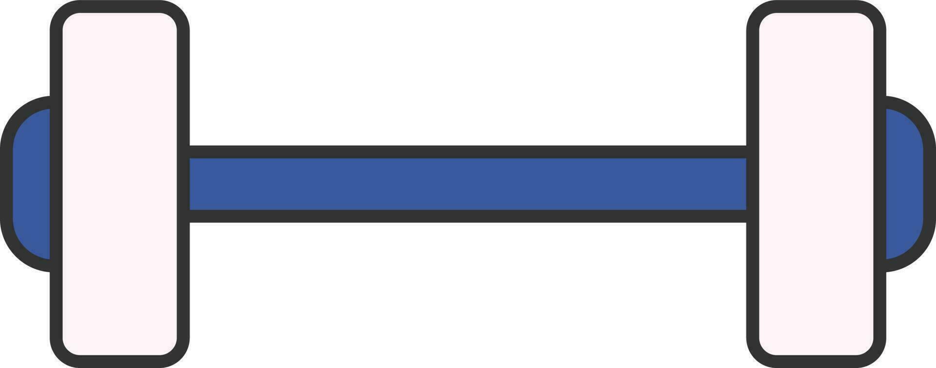 Dumbbell Icon In Blue And Pink Color. vector