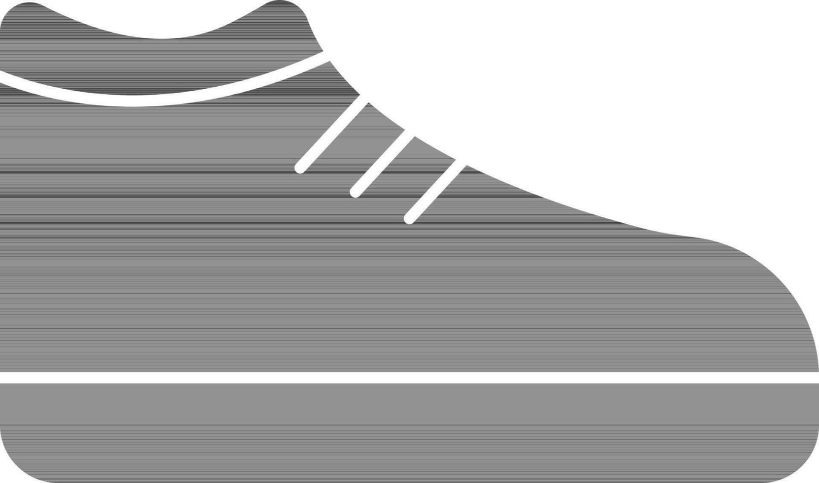 Shoes Icon In Gray And White Color. vector