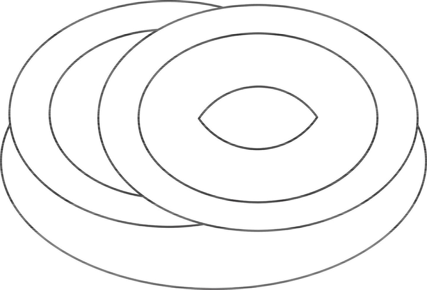 Illustration of Yakisoba Icon in Black Line Art. vector