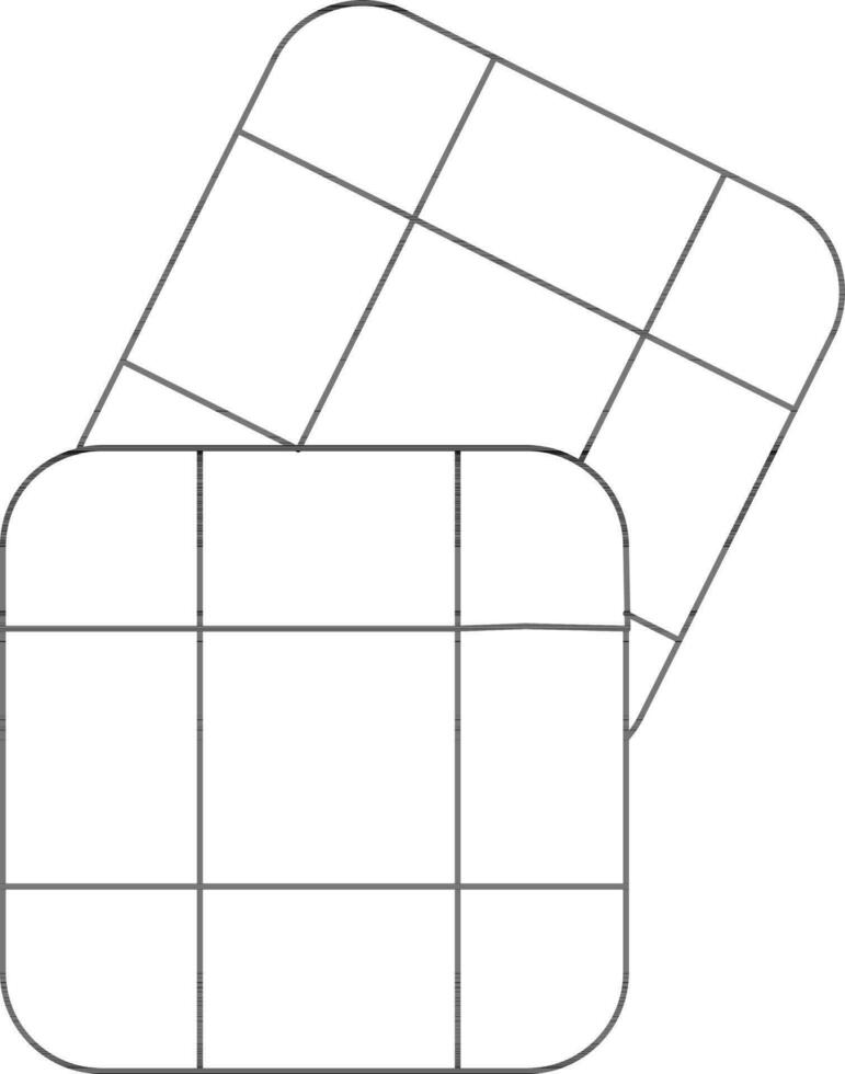 Biscuits Icon or Symbol in Black Thin Line. vector