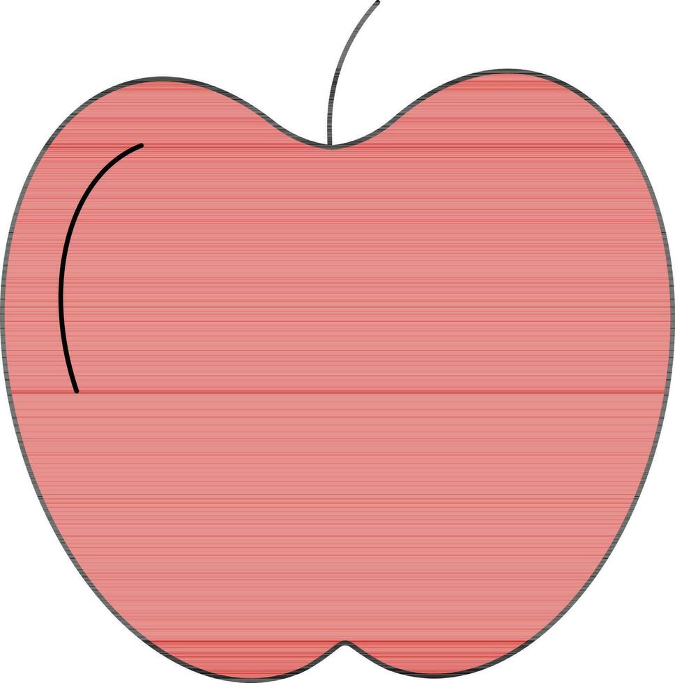 Red Apple Icon Or Symbol In Flat Style. vector