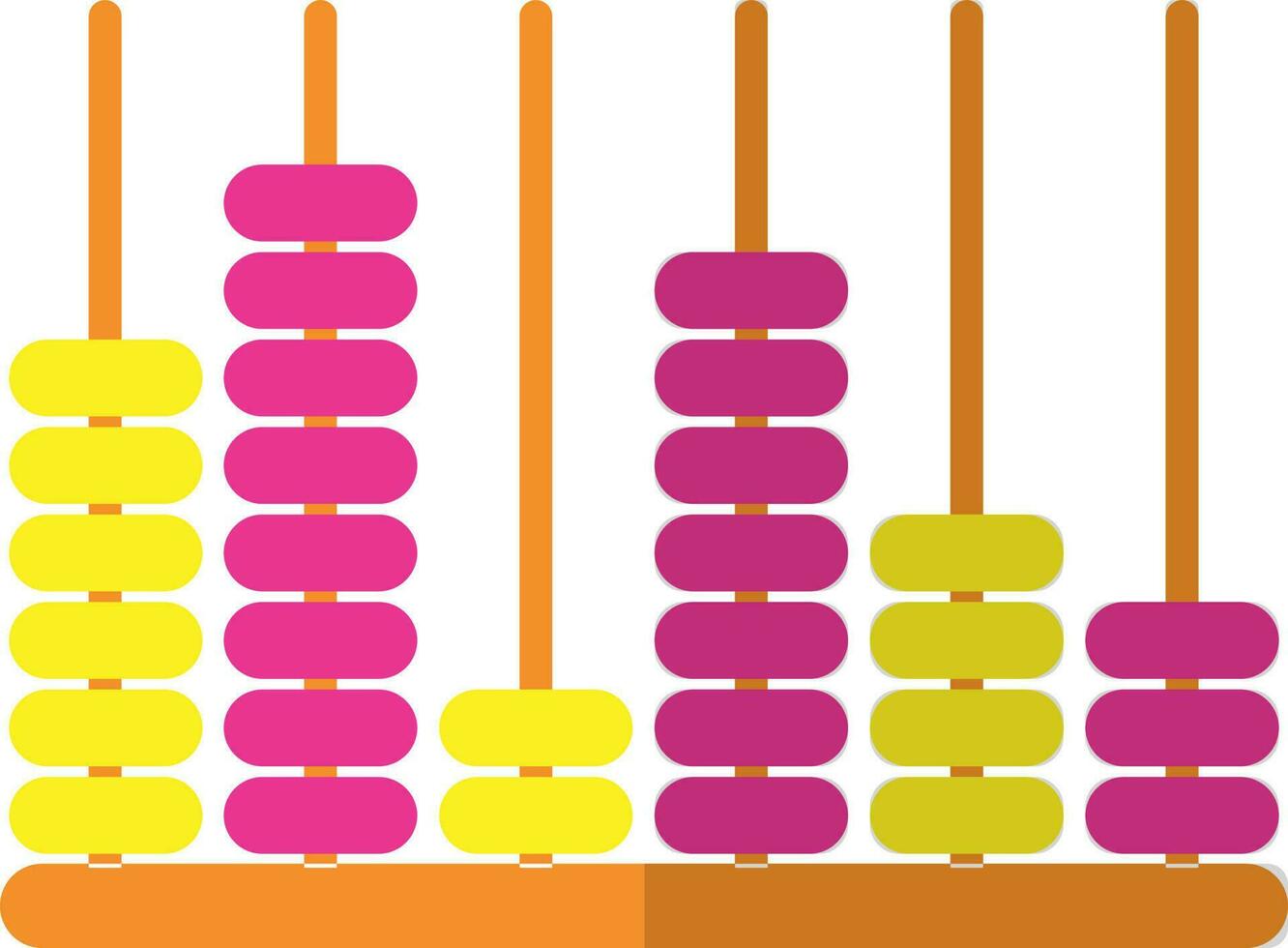 Flat style abacus icon. vector