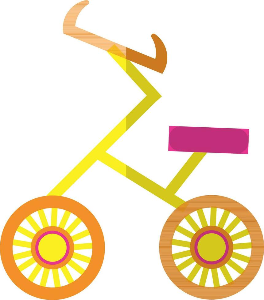 Bicycle in flat style. vector