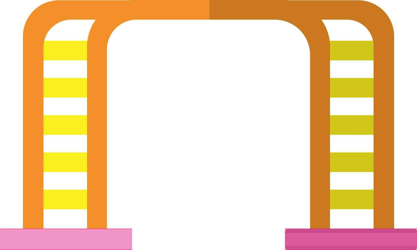 Climbing playground icon. vector