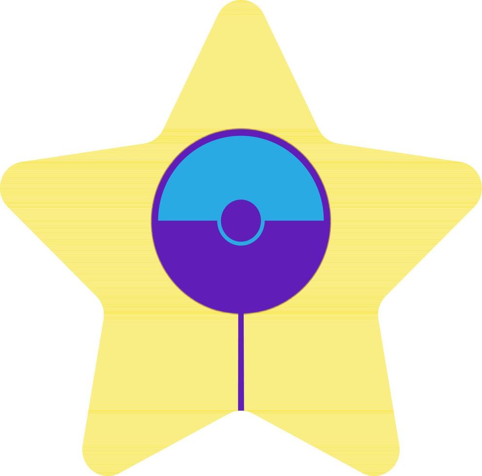 Illustration of a star pokemon. vector