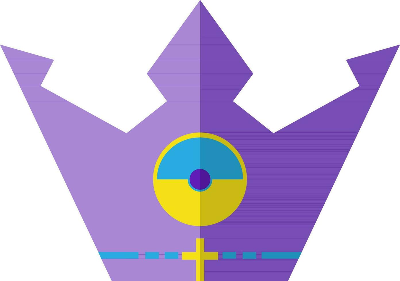 King crown in flat style. vector