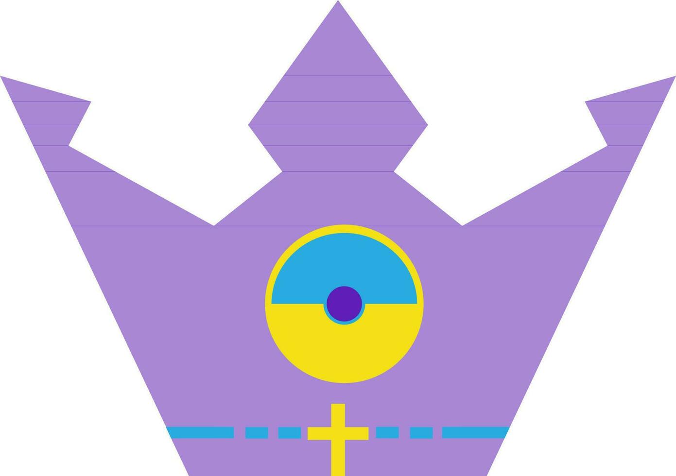 King crown in flat style. vector