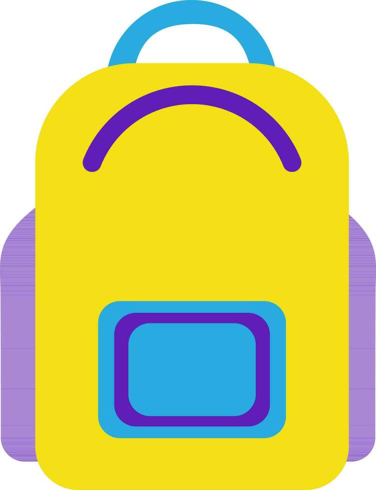 Flat style bag icon. vector
