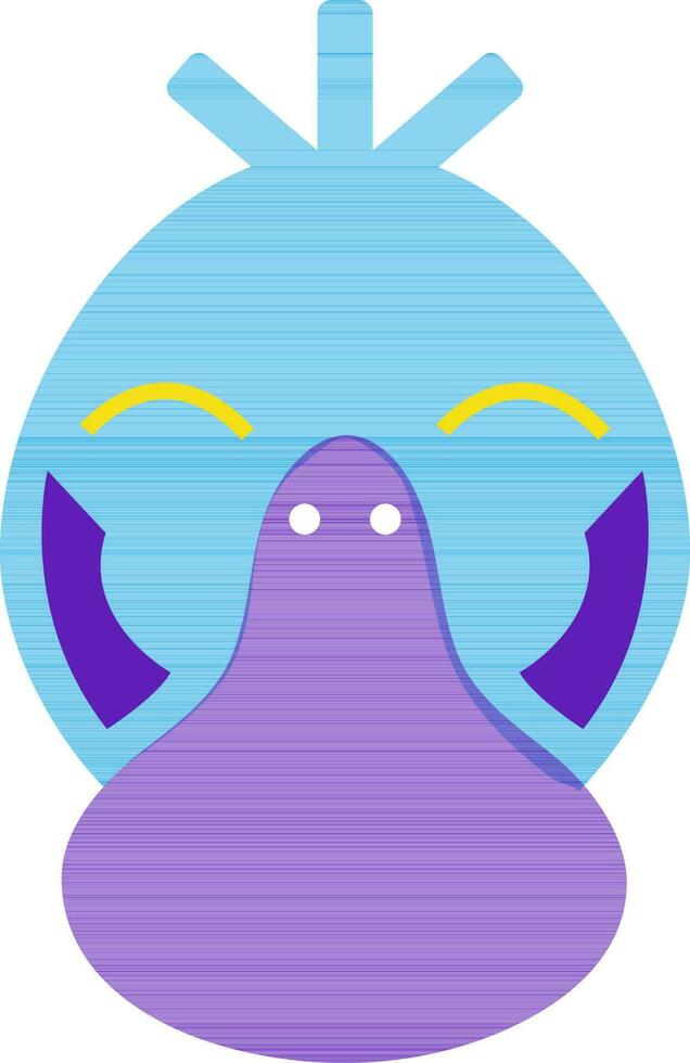 Isolated psyduck in flat style. vector