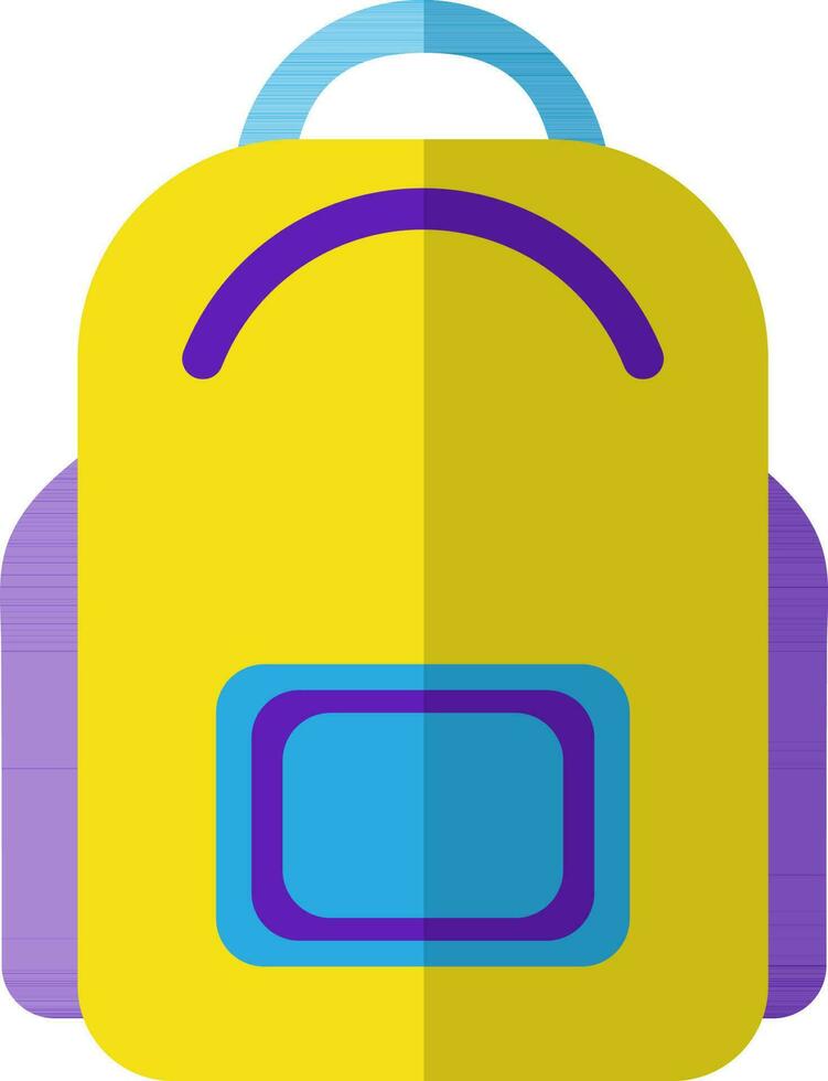 plano estilo bolso icono. vector