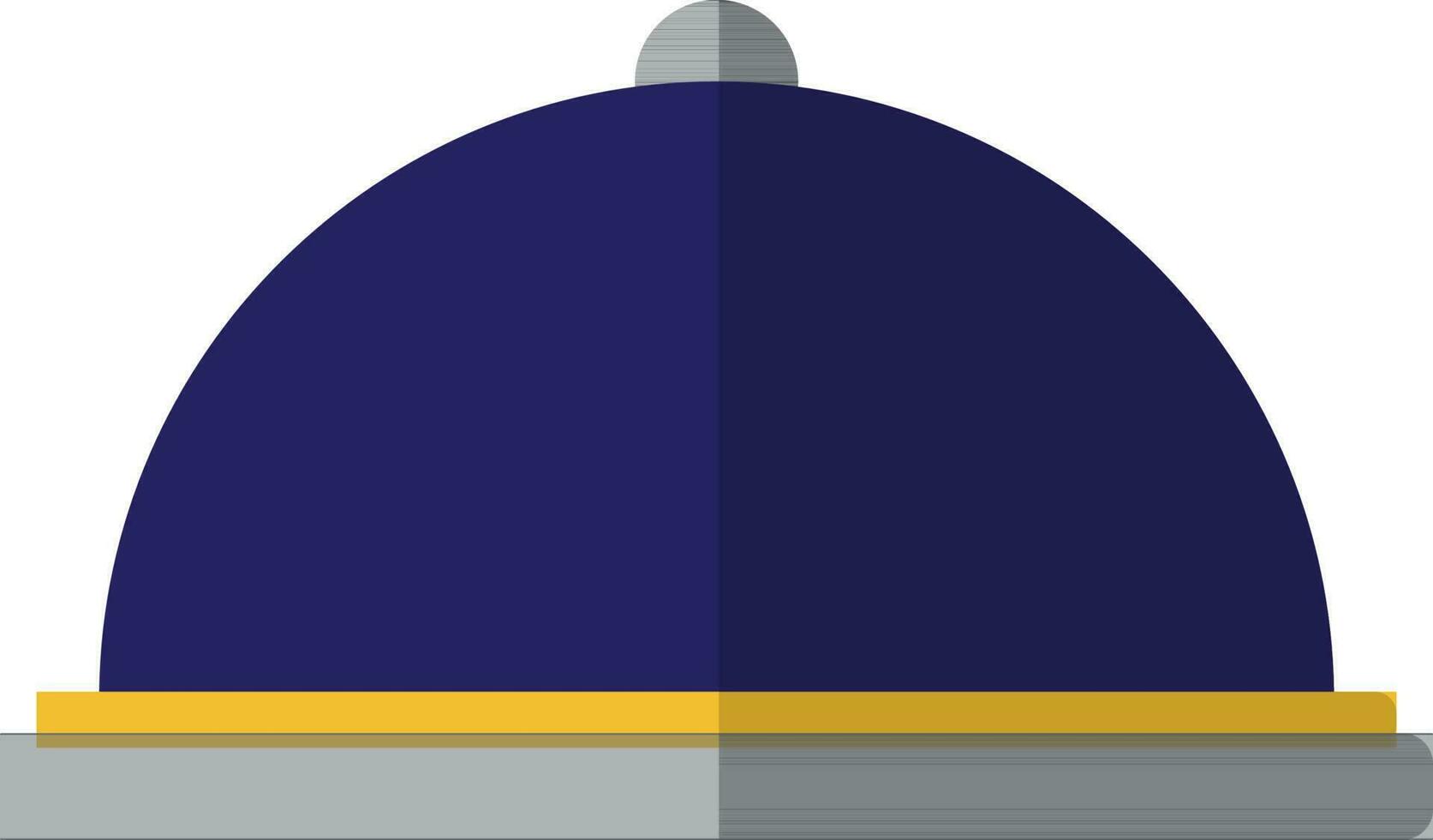 Restaurant cloche in flat style. vector