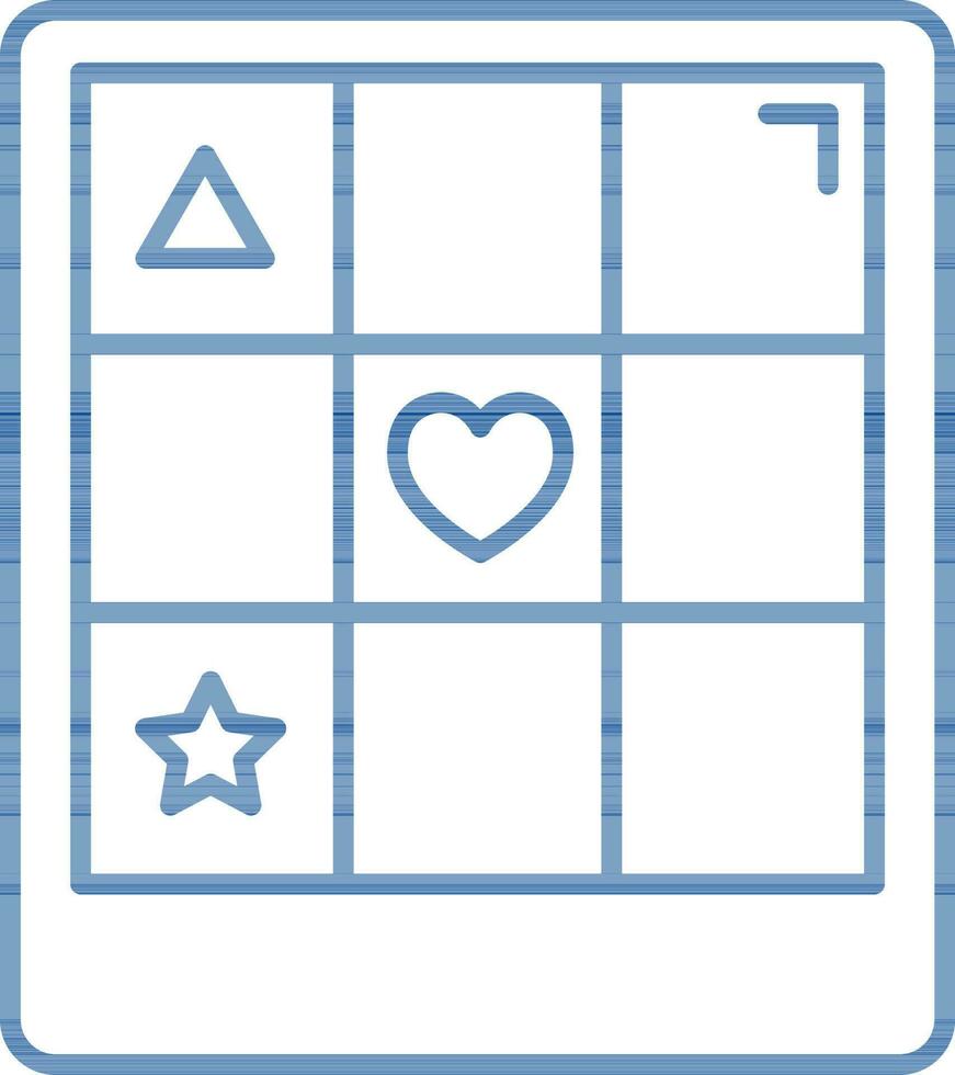 Illustration of Zingo Or Bingo Icon In Flat Style. vector
