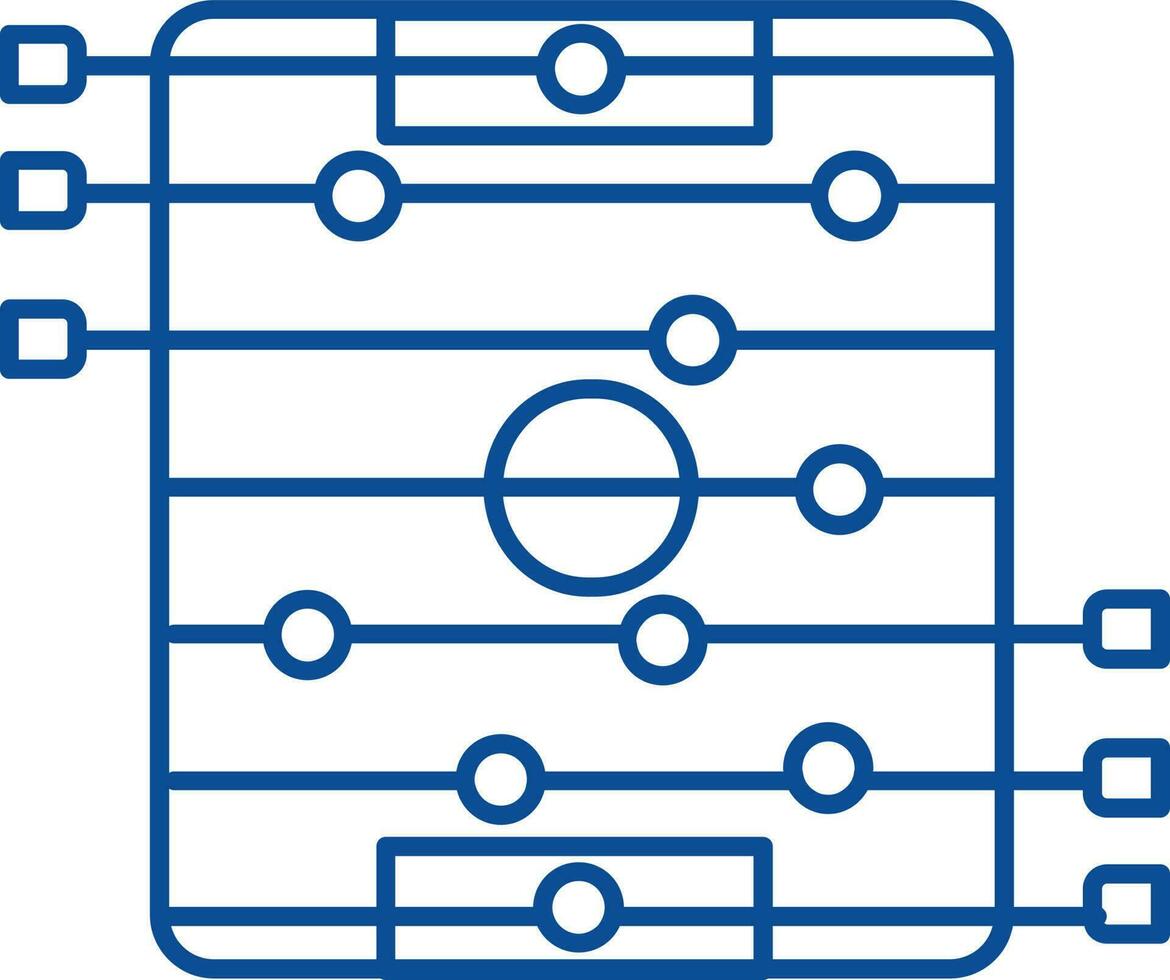 mesa fútbol americano icono en azul línea Arte. vector