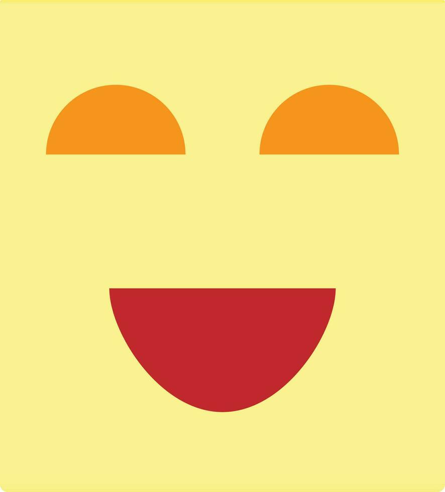 Illustration of a yellow mask. vector
