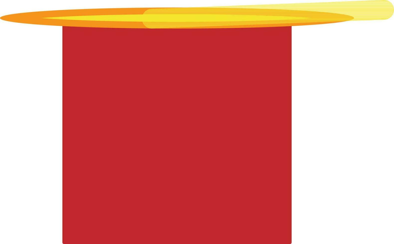 Yellow magic wand with red hat. vector